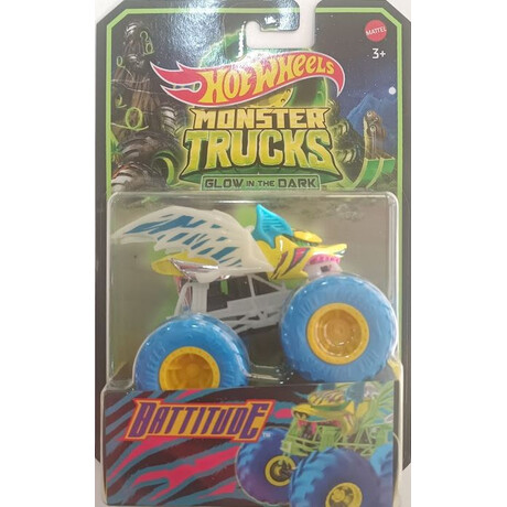 Mattel hot Wheels Monster Trucks: Glow in the Dark - Battitude (Hmh30)
