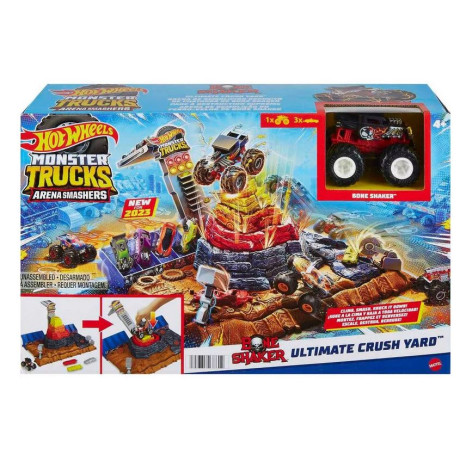 Mattel hot Wheels Monster Trucks:  Arena Smashers - Ultimate Crush Yard (Hnb96)