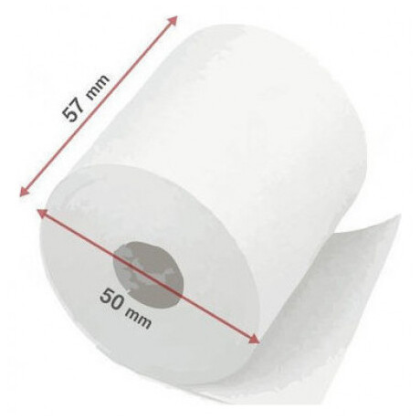 Θερμική Χαρτοταινία Ταμειακής Π57xΔ50mm με Μήκος 25m 48gr/m² 60τμχ