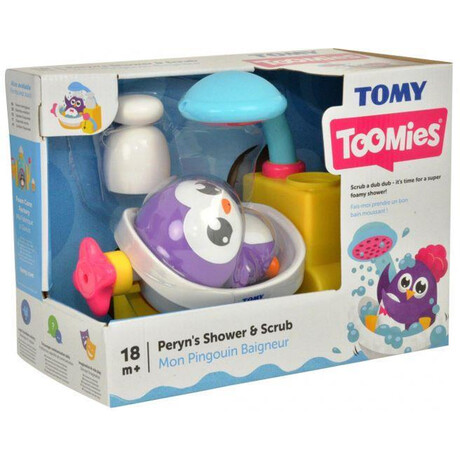 As Tomy Toomies: Peryns Shower  Scrub - mon Pinguin Baigneur (1000-72610)