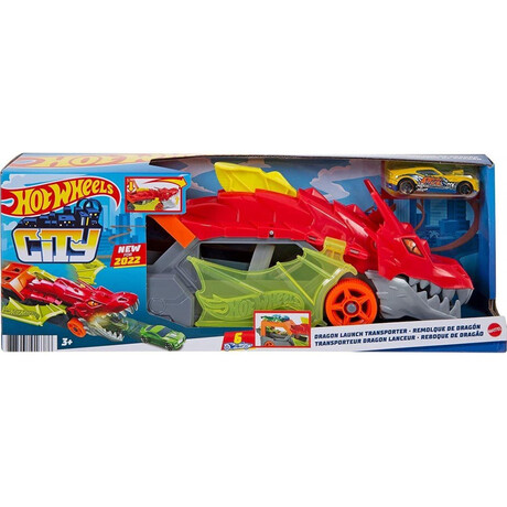 Mattel hot Wheels City - Dragon Launch Transporter (Gtk42)