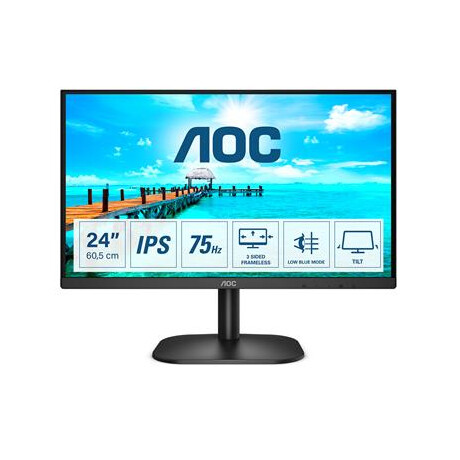 Aoc b2 24b2xh/eu led Display 60.5 cm (23.8") 1920 x 1080 Pixels Full hd Black