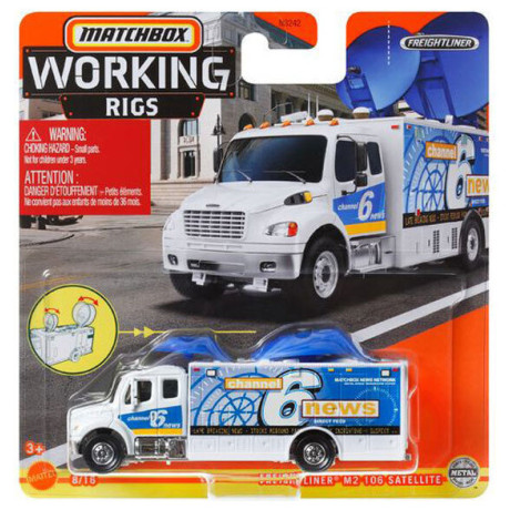 Mattel Matchbox Real Working Rigs - Freightliner m2 106 Satelite (Hfh29)