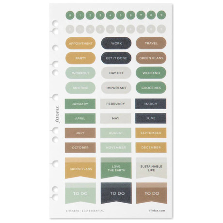Αυτοκόλλητα Filofax Eco Essential 132854