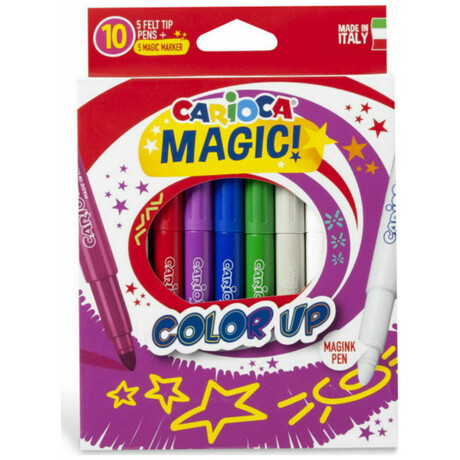 Carioca Magic Color Up Μαγικοί Μαρκαδόροι Ζωγραφικής Χονδροί σε 10 Χρώματα 43181