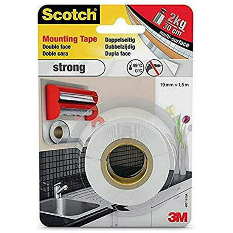 3M Σελοτέιπ Scotch Διπλής Όψης Γενικής Χρήσης 19mm x 1.5m 4496G-191