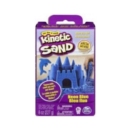 Spin Master Kinetic Sand - Neon Blue Basic Sand 8oz box (20138719)