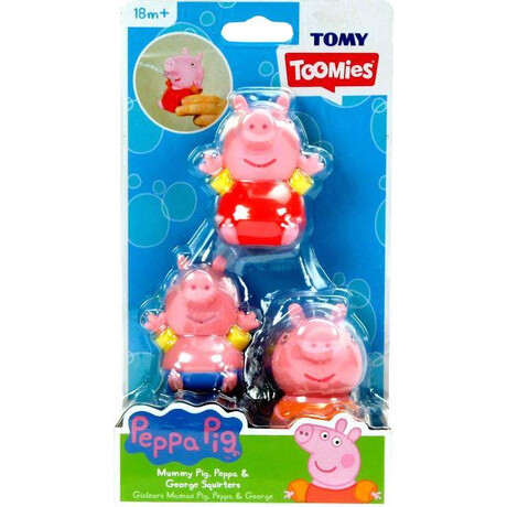 Tomy Toomies Peppa pig - Mummy Pig, Peppa  George Squirters (Mummy)