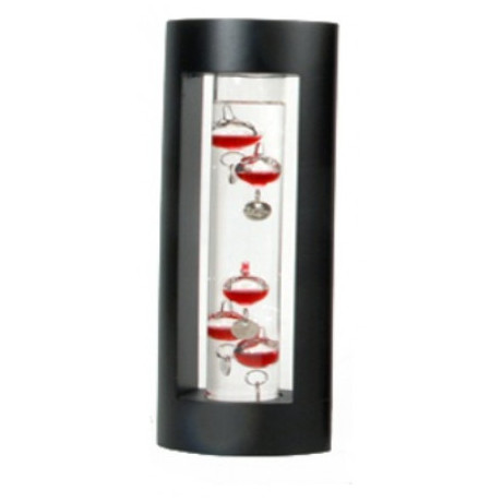 Ξύλινο Θερμόμετρο Γαλιλαίου Με Κόκκινες Ενδείξεις 32-52